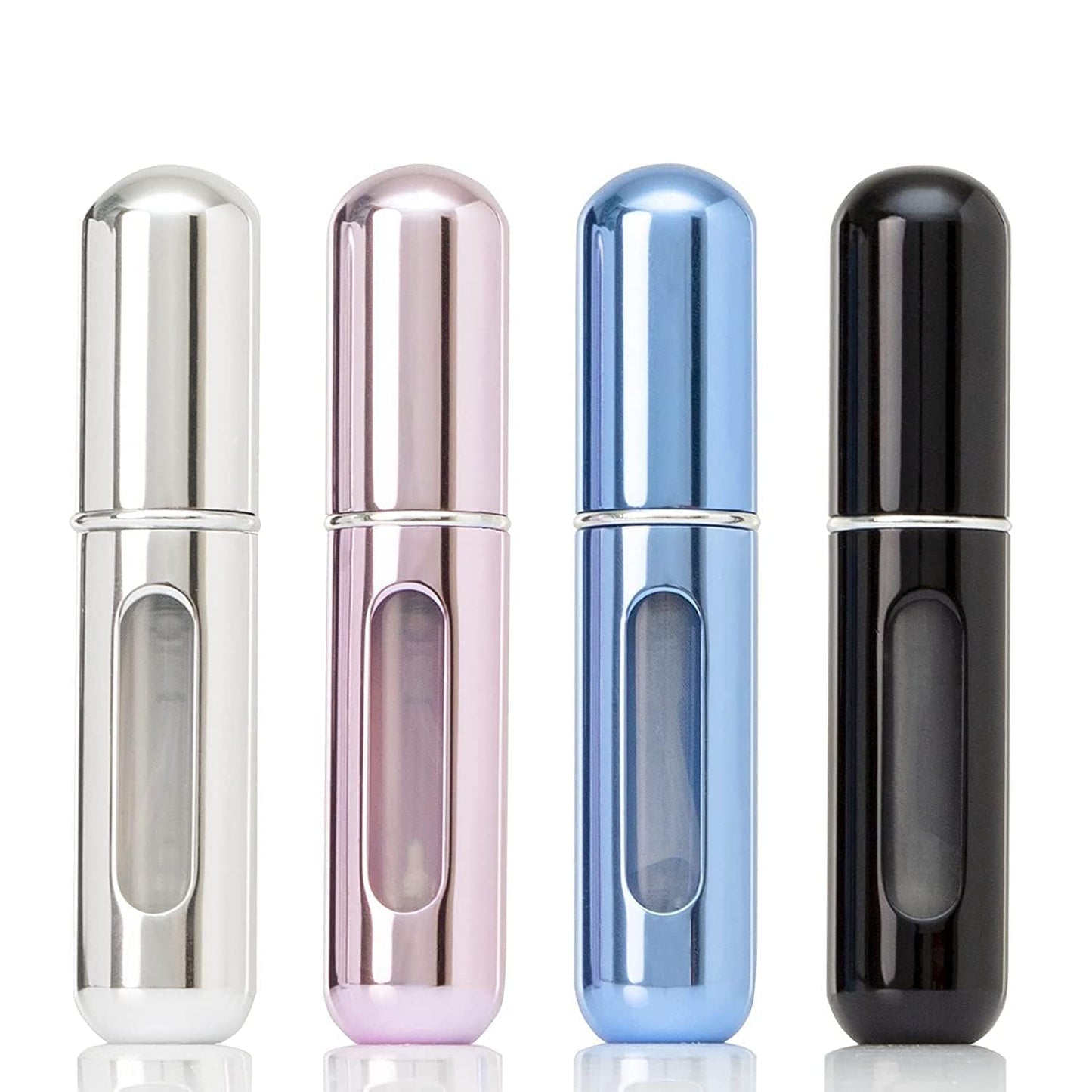 FRONTED 4 PCS Refillable Perfume Atomizer Bottle, Portable Travel Mini Spray Bottles, Cologne Dispenser Perfume Bottles, Portable Empty Spray Bottle for Travel Multicolor