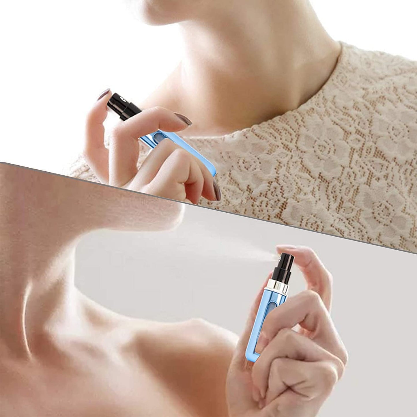 FRONTED 4 PCS Refillable Perfume Atomizer Bottle, Portable Travel Mini Spray Bottles, Cologne Dispenser Perfume Bottles, Portable Empty Spray Bottle for Travel Multicolor