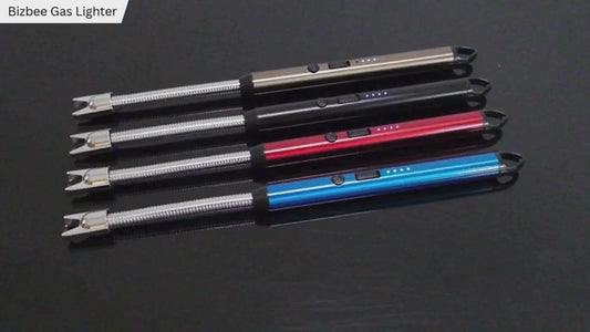 Rechargeable Electric Gas Lighter for Kitchen, Lighter for Gas Stove, Candles, Pooja, 1 Year Warranty, C-Type USB, Kitchen Tools, Multi Purpose - 360° Flexible & Windproof, Black